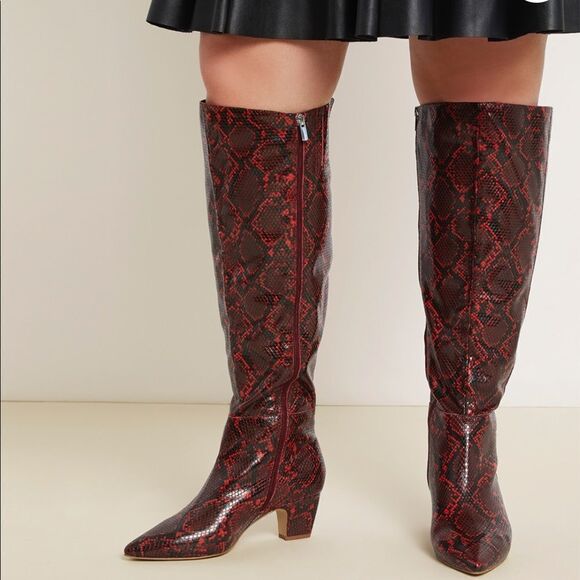 Eloquii Shoes - Eloquii Domenique Snakeskin boots New
